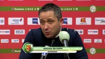 Réaction d'Emmanuel Da Costa et Jean-Marc Furlan après Quevilly-Rouen - Stade Brestois 29