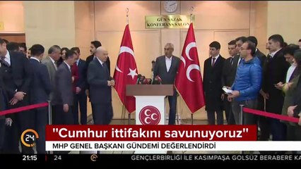 "Cumhur ittifakını savunuyoruz"
