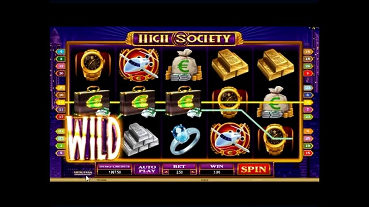 Обзор игрового аппарата  Высшее общество (high society)  - бонусы, отзывы, характеристики