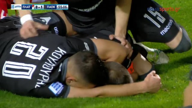 0-1 Stelios Malezas Goal - Platanias FC 0 - 1 PAOK - 16.12.2017