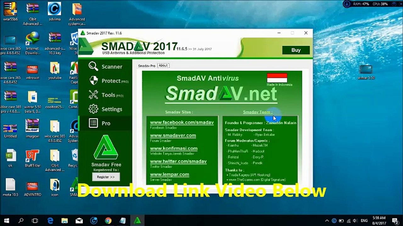 Smadav 2017 Rev. 11.7 Key 2018