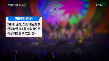 연예인 '퍼블리시티권' 인정받나...우리나라는 아직 '태동기' / YTN
