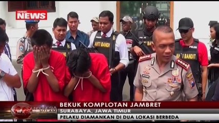 Komplotan Jambret Sadis Berhasil Dibekuk Satreskrim Polrestabes Surabaya
