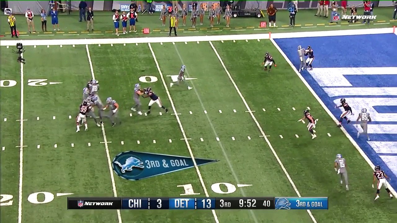 Eric Ebron adds to Lions' lead with ladder-climbing TD catch