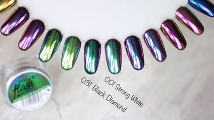 SEMILAC SemiFlash ● efekt HOLO _ Kameleon na paznokciach  ● aplikacja   swatche wszystkich odcieni-kzdyaukd1YI