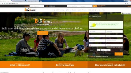 How to sign up or register on bitconnect Tutorial