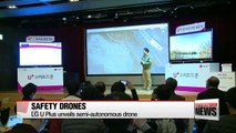 Korea's three mobile carrier firms unveil new safety drones