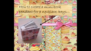 Art & Craft DIY _ How to create a mini book pendant for a necklace,keys...