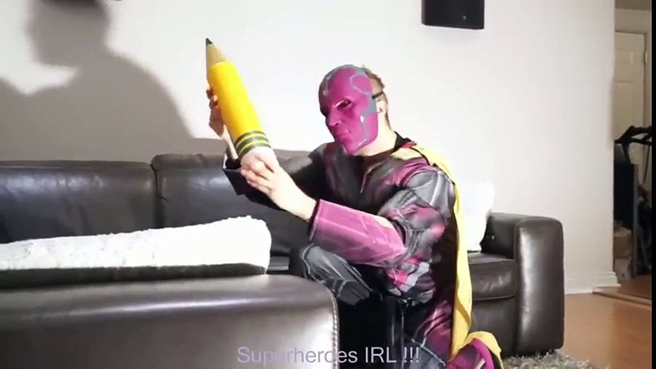 Spidergirl & Hermione vs The Vision in Real Life! Giant Pencil! Superhero Battle! and Learn Colors | Daily Funny | Funny Video | Funny Clip | Funny Animals