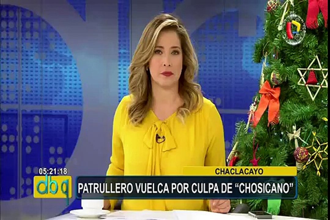 Chaclacayo: dos efectivos heridos tras volcadura de patrullero