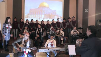 Mülteci Çocuklar Korosu şarkılarını Filistin için söyledi - HATAY