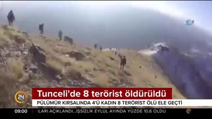 Tunceli'de 8 terörist öldürüldü