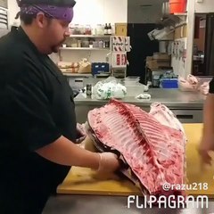 fish fileting tuna