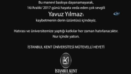 Kent Üniversitesinden Yavuz Yılmaz'ın Ölümüyle İlgili Dikkat Çeken Açıklama