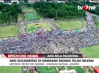Aksi Bela Palestina di Monas