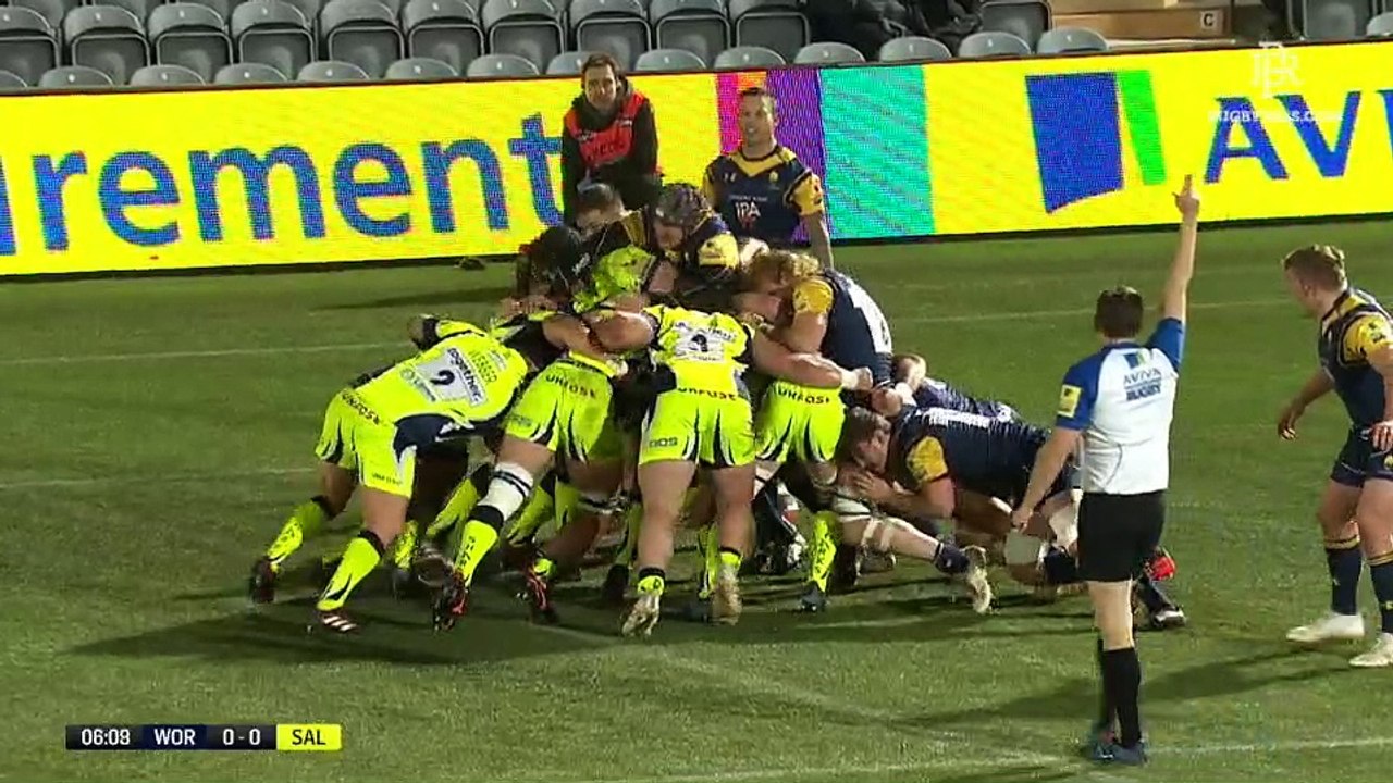 Worcester Warriors v Sale Sharks - 1st Half -  RD 10 - Aviva Prem 2017-18