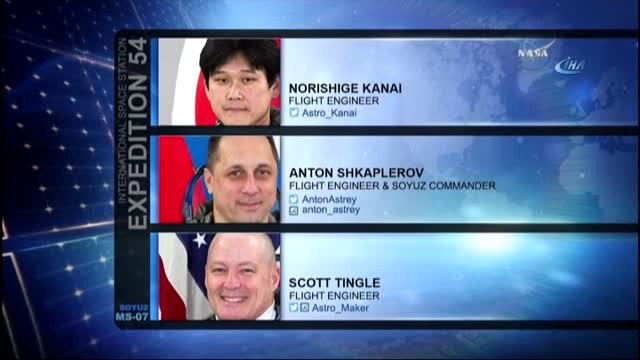 Soyuz Uzay Aracı 3 Mürettebatla Fırlatıldı