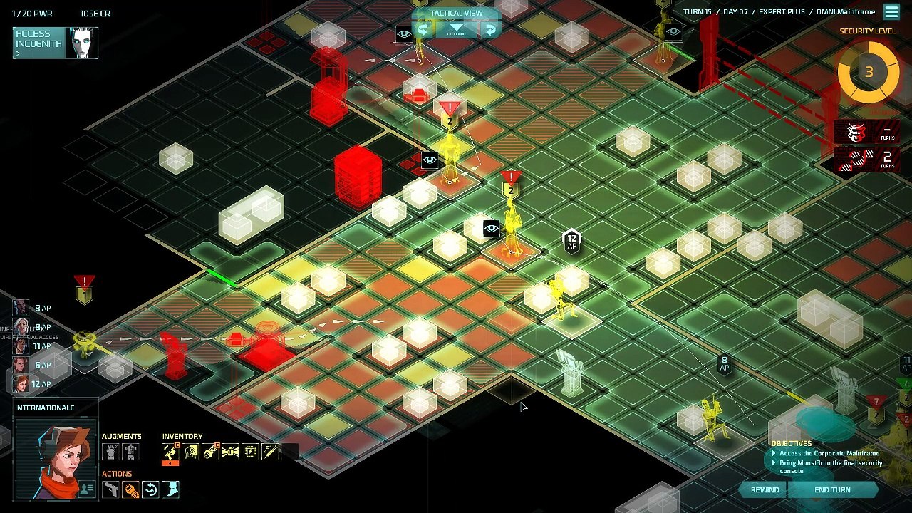 Invisible Inc Expert Plus 1-22 Final Mission Pt 2 of 2 (No commentary)