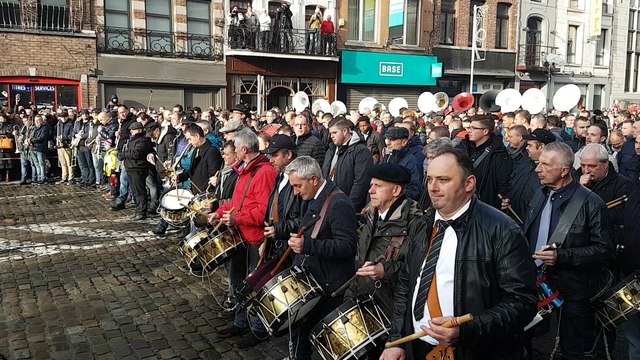 Concert historique pour les musiciens du carnaval de Binche