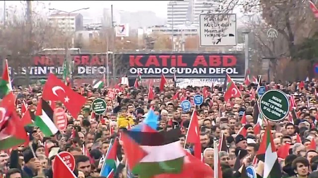 Başkentte Kudüs Mitingi - Memur-Sen Genel Başkanı Yalçın - ANKARA