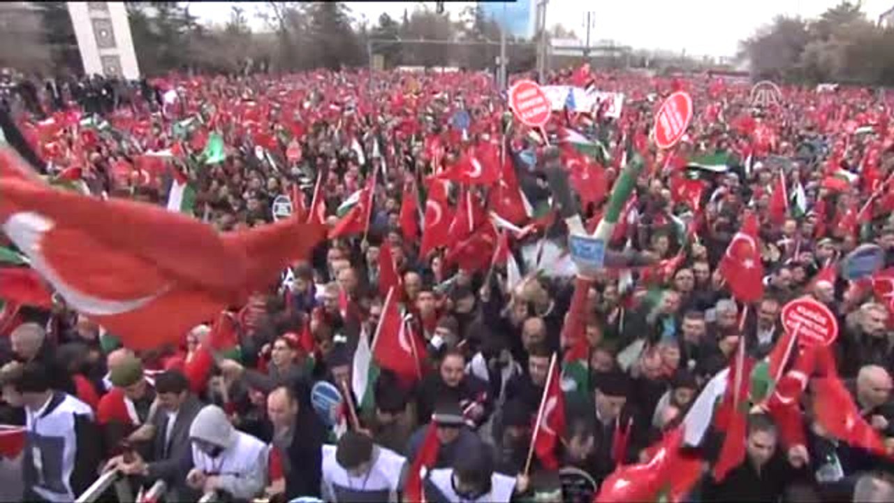 Başkentte Kudüs Mitingi - Hak-İş Genel Başkanı Mahmut Arslan