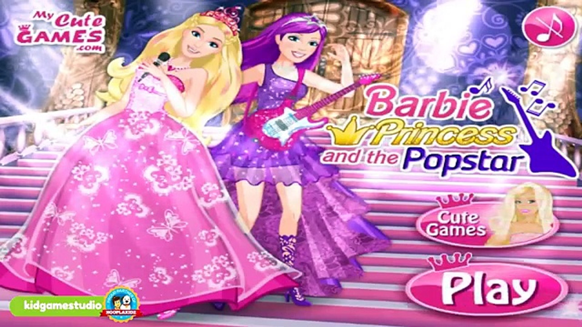 DRess Up Games for Kids Barbie Princess and the Popstar Barbie