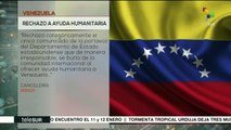 Venezuela rechaza ayuda humanitaria de EE.UU. y acusa cinismo