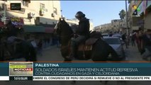 Continúa la represión israelí contra civiles en Palestina
