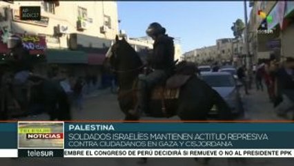 Continúa la represión israelí contra civiles en Palestina