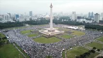 مظاهرات حاشدة بالعاصمة الإندونيسية ضد قرار ترمب