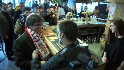 Puigdemont ve el partido Girona-Getafe desde Bruselas