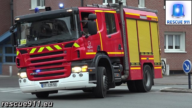 Sapeurs Pompiers Dunkerque - FPT 1 + EMOD 4 + FPT 2 SDIS 59