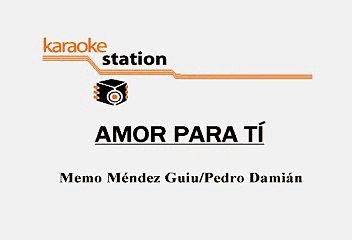 Timbiriche - Amor para ti (Karaoke)