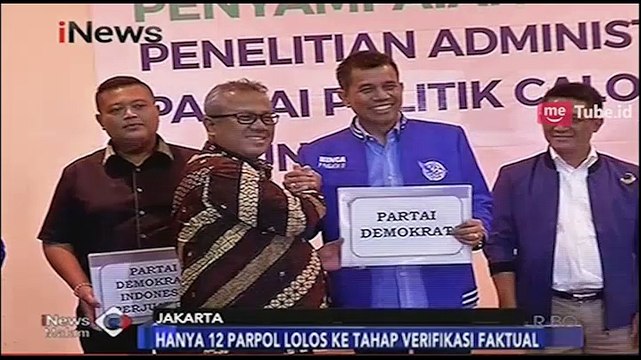 12 Parpol Lolos ke Tahap Verifikasi Faktual