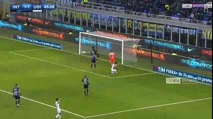 ملخص الشوط الثانى انتر ميلان واودينزى الدورى الايطالى بتاريخ 16/12/2017