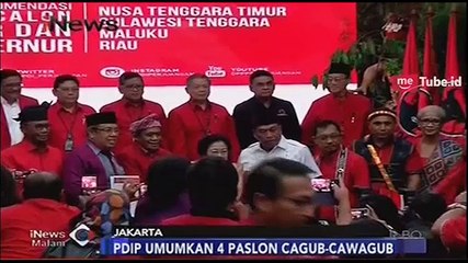 PDIP Umumkan 4 Paslon Cagub-Cawagub