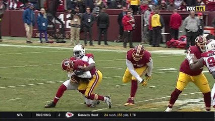 Jones maneuvers behind Cousins, wraps him up for loss of 9