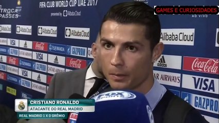 CRISTIANO RONALDO MANDA RECADO PARA RENATO GAÚCHO APÓS TITULO MUNDIAL