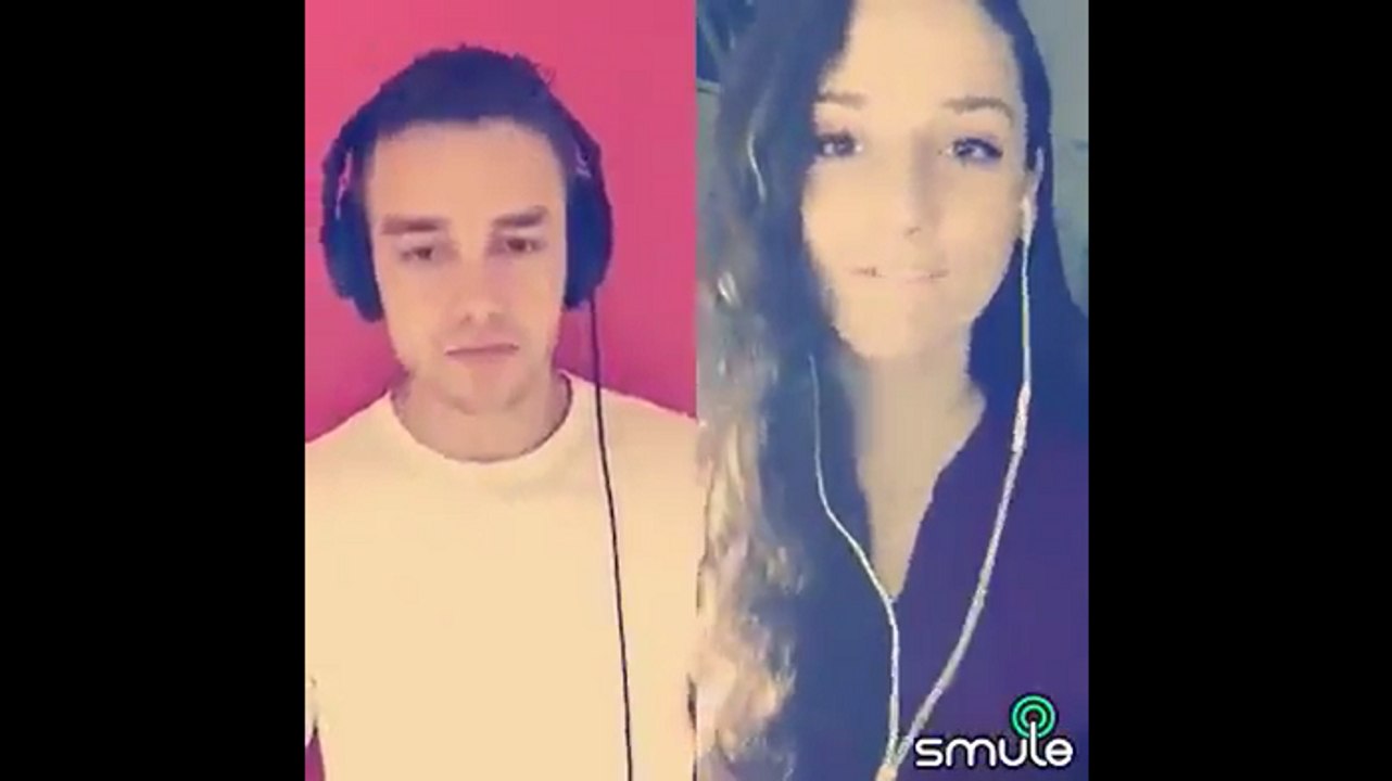 Liam Singing "Strip That Down" with a girl on cam [Smule]