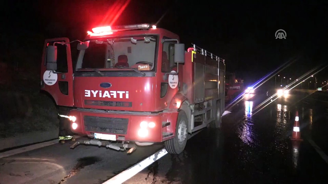Kamyonunun yandığını 8 kilometre sonra fark etti - DÜZCE
