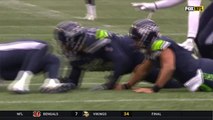 Wilson's spin-move attempt fails; Rams recover ensuing fumble