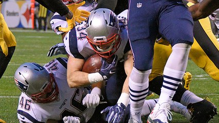 Rex Burkhead makes TD look easy as he powers through defenders