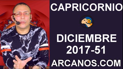 CAPRICORNIO DICIEMBRE 2017-17 al 23 de Dic 2017-Amor Solteros Parejas Dinero Trabajo-ARCANOS.COM