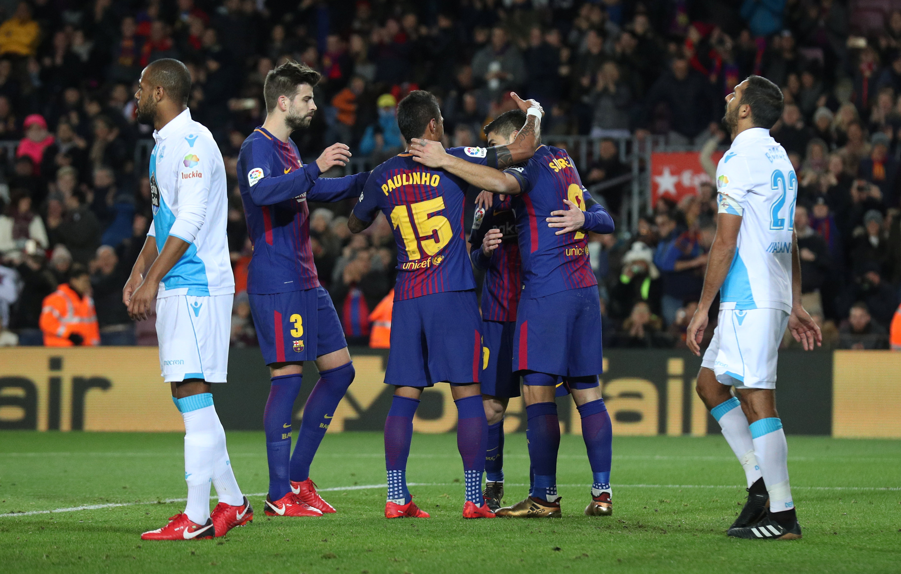 La Liga: Barcelona 4 Deportivo La Coruna 0