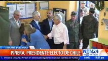 Sebastián Piñera es el nuevo presidente electo de Chile con el 98% de las mesas escrutadas