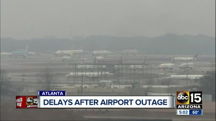 Delays reported after power outage at Atlanta airport