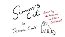 Ellen's 8th Annual Cat Week Dedication 'Screen Grab' - Simon's Cat _ BLACK & WHITE-__zT1TbZhZs