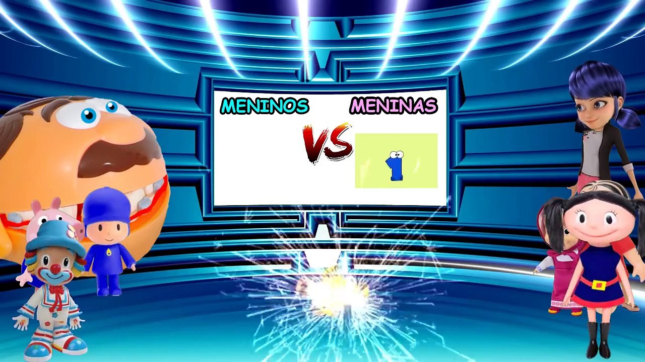 MENINOS vs MENINAS BATALHA HAND SPINNER POCOYO MONICA LADYBUG MASHA PATATI BOCÃO PLAY DOH-DkA-Csbrtlo