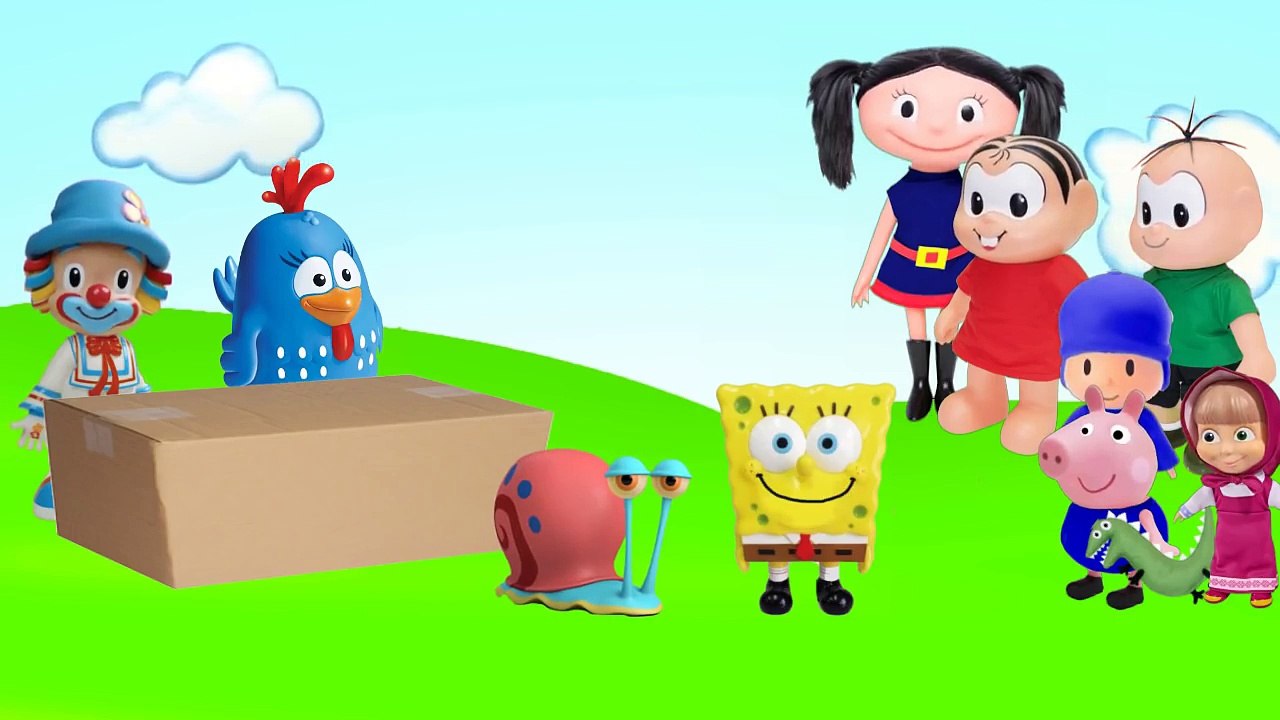 OS ANIMAIS DE ESTIMAÇÃO DOS DESENHOS MONICA CEBOLINHA MASHA GEORGE PIG POCOYO BOB ESPONJA-ZhFJs6KwT74