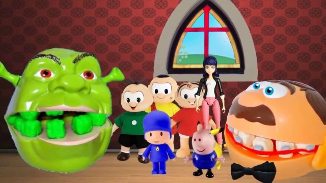 casamento Miraculous Ladybug e Cat Noir - Cebolinha e Monica - Jose bocão play doh dentista toykids-b2TAMOHhbLI